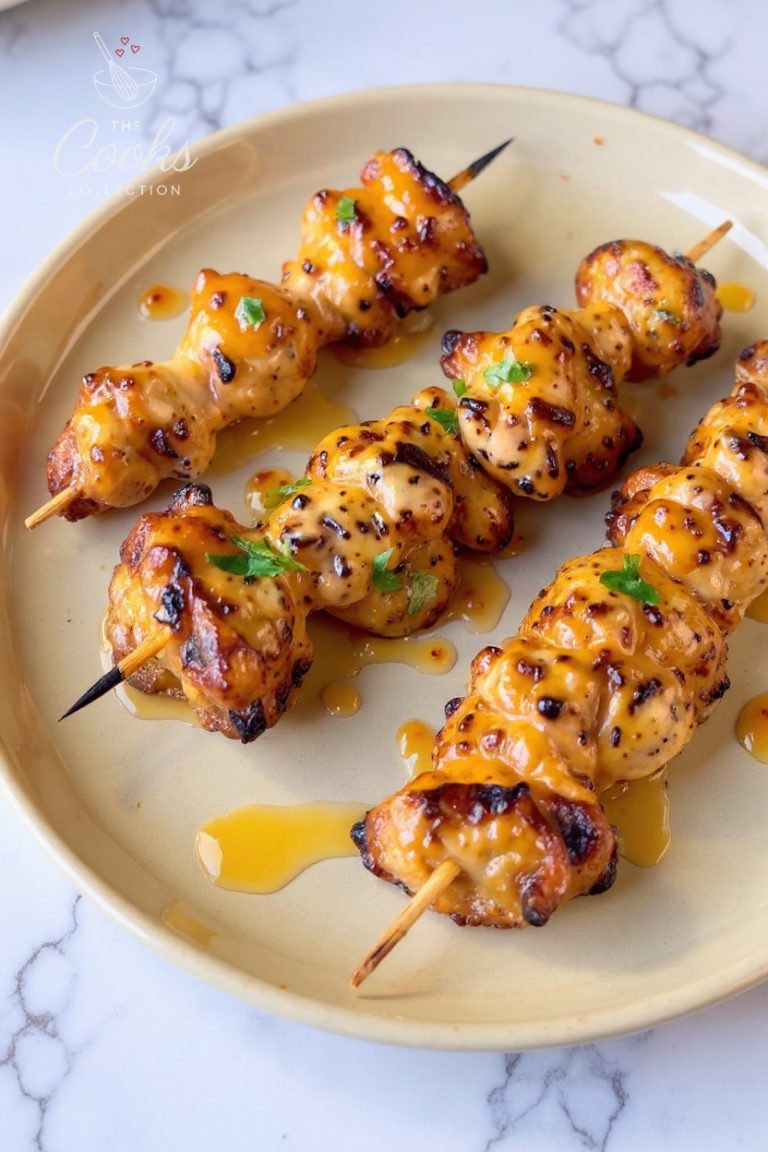 Honey Garlic Chicken Skewers