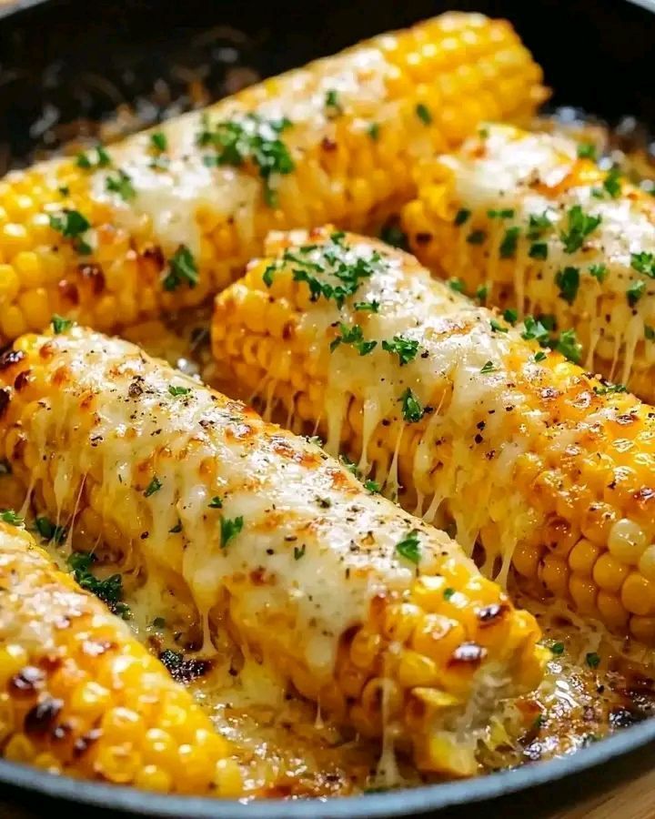 Cheesy Baked Corn on the Cob