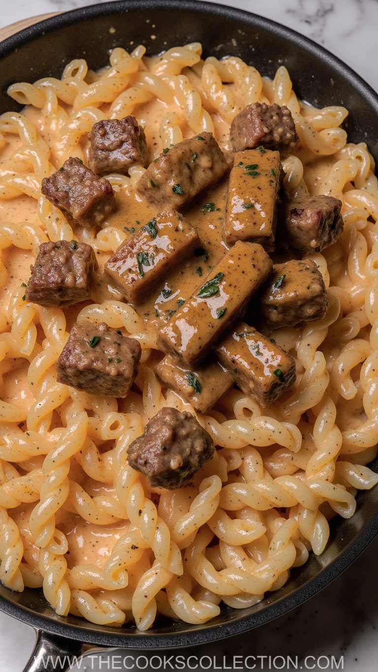 Creamy Beef Stroganoff with Buttered Noodles