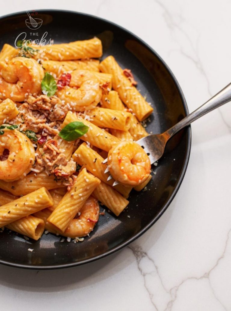 Creamy Calabrian Shrimp Rigatoni