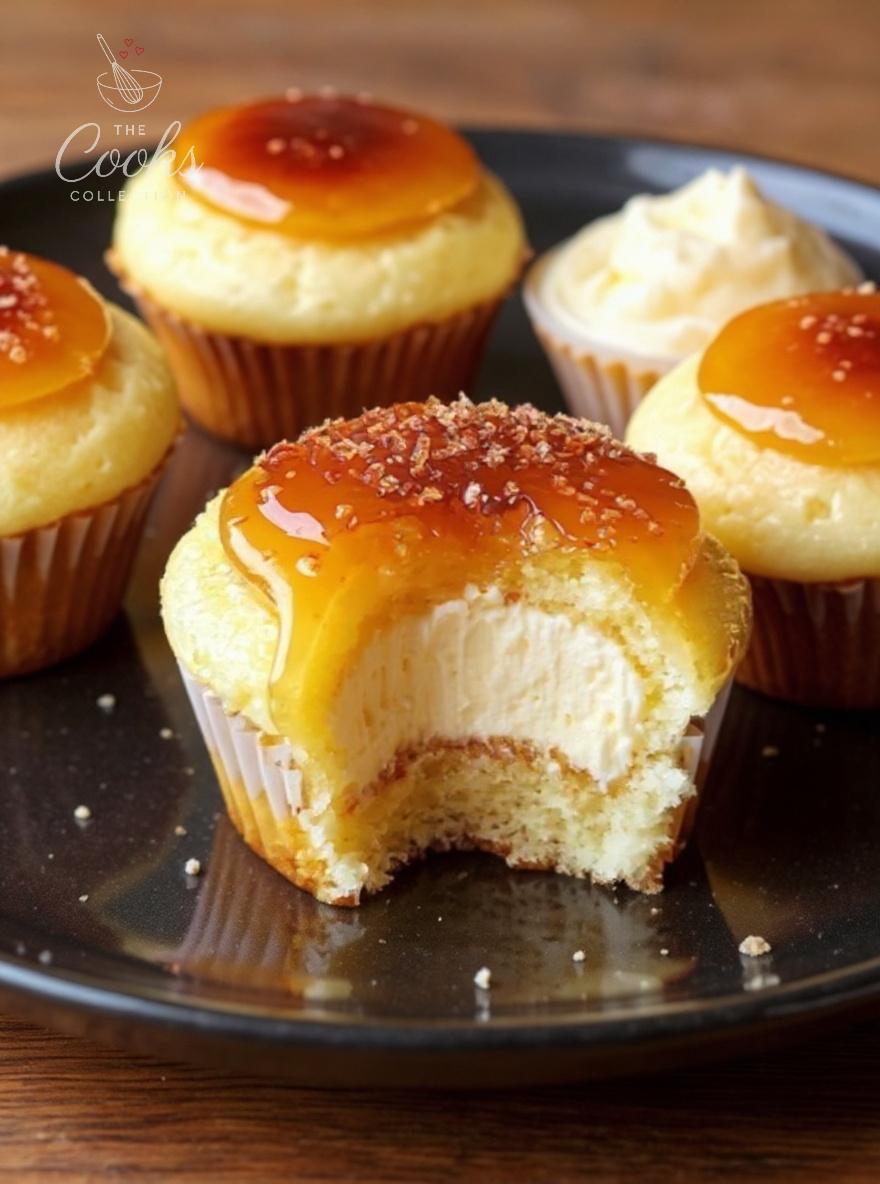 Crème Brûlée Cheesecake Cupcakes