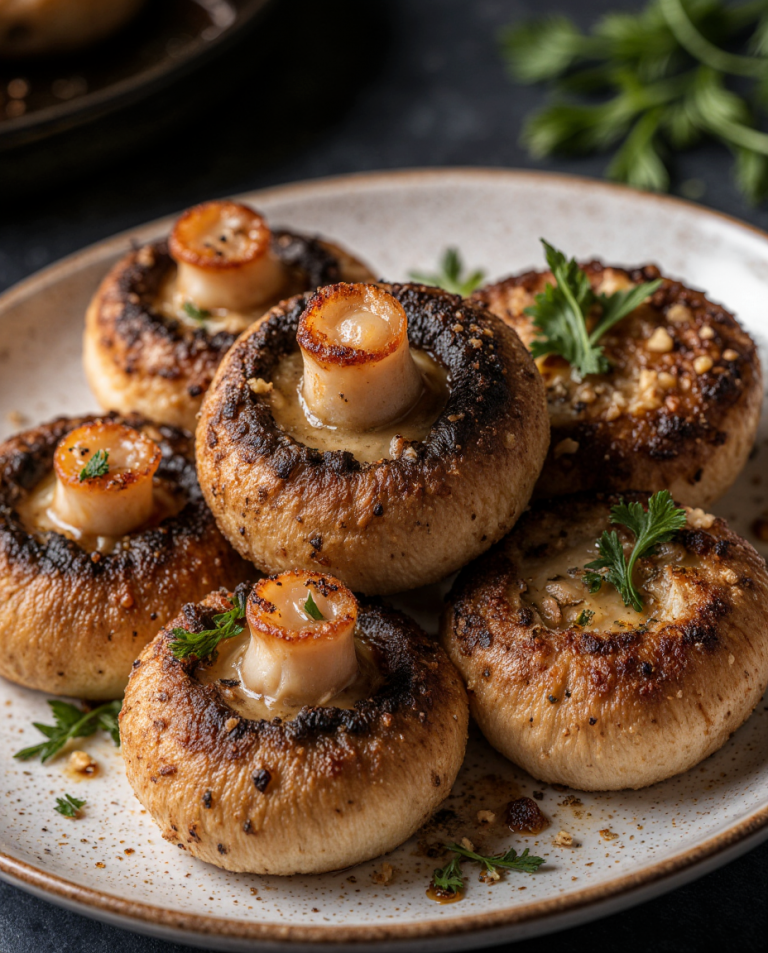Garlic Butter Stuffed Mushrooms