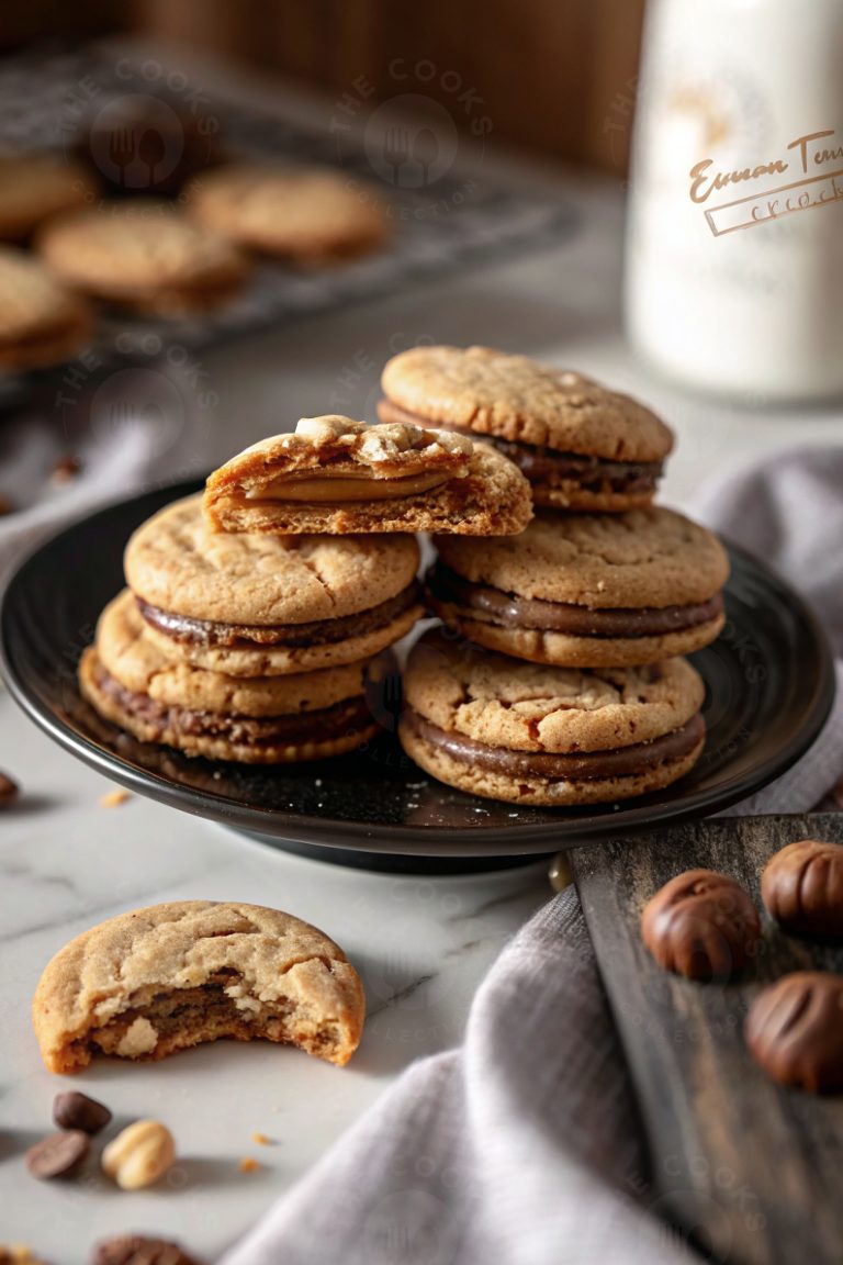 Peanut Butter Caramel Stuffed Cookies