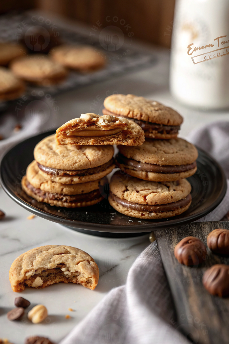 Peanut Butter Caramel Stuffed Cookies