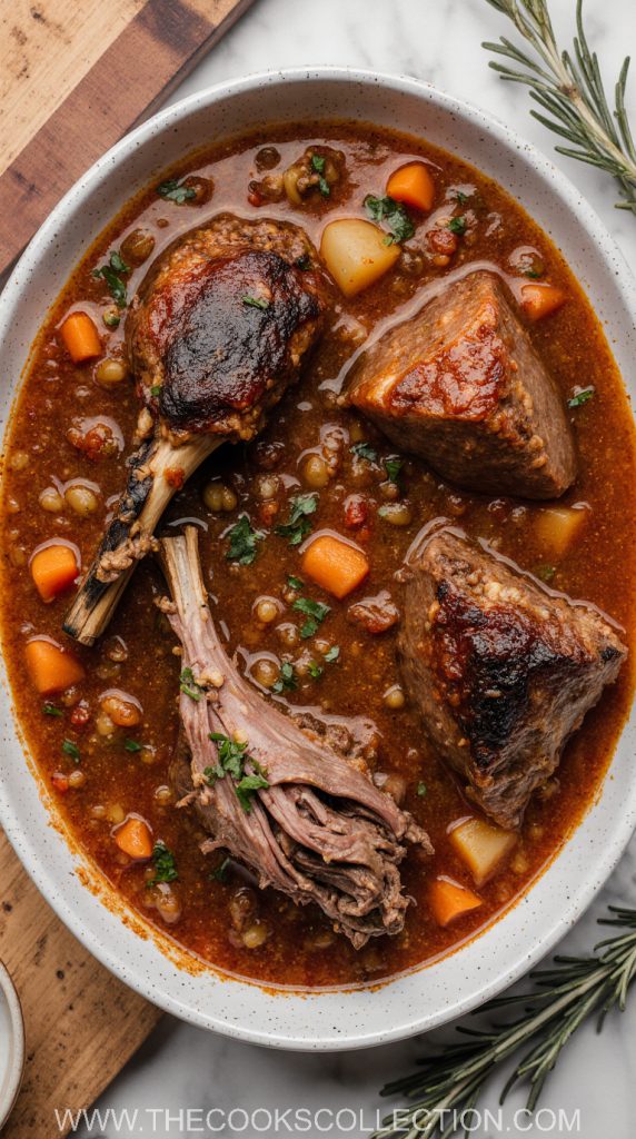 Red Wine Braised Beef Shanks