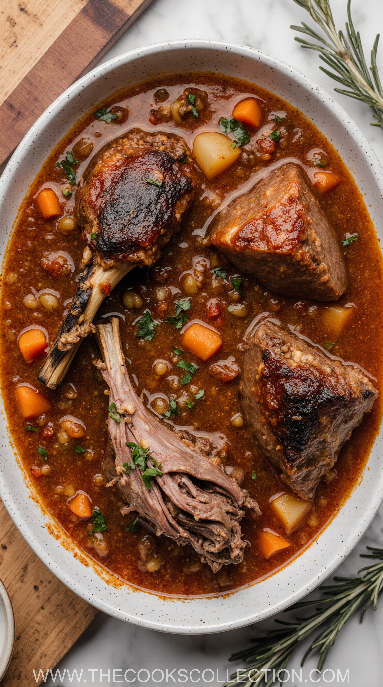 Red Wine Braised Beef Shanks