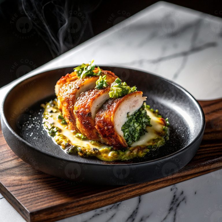 Spinach & Feta Stuffed Chicken Roulade