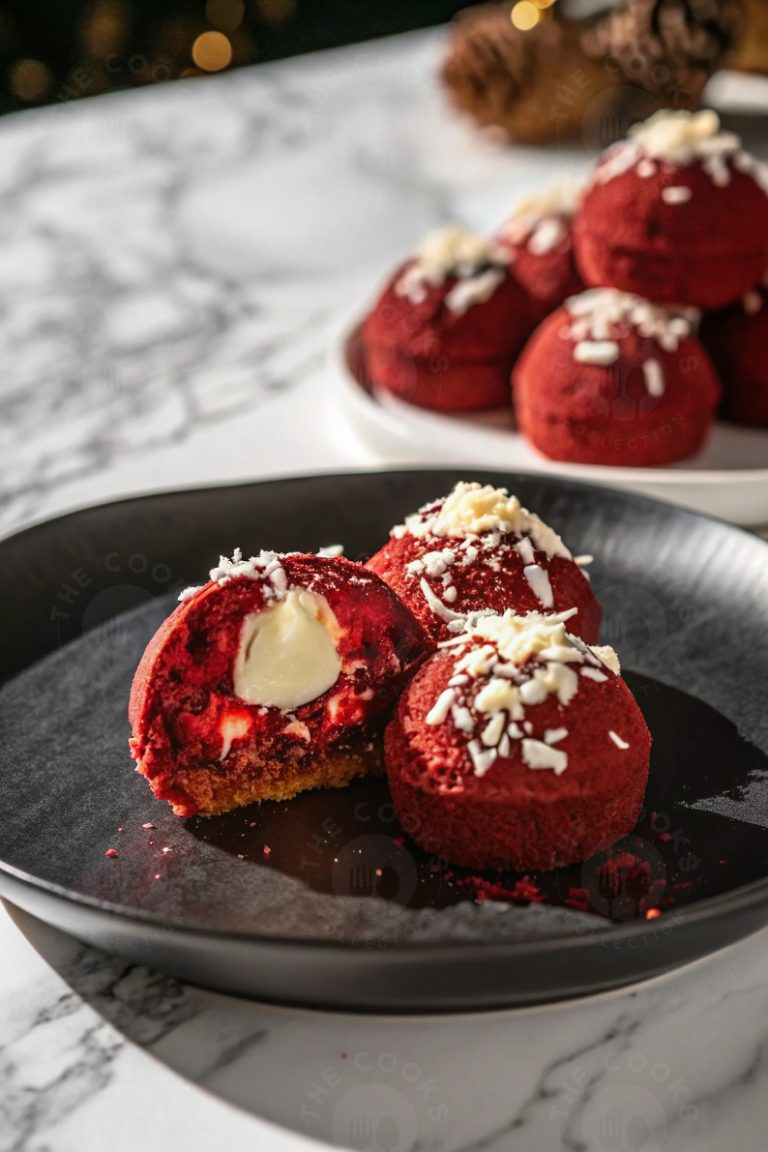 Stuffed Red Velvet Cookie Balls