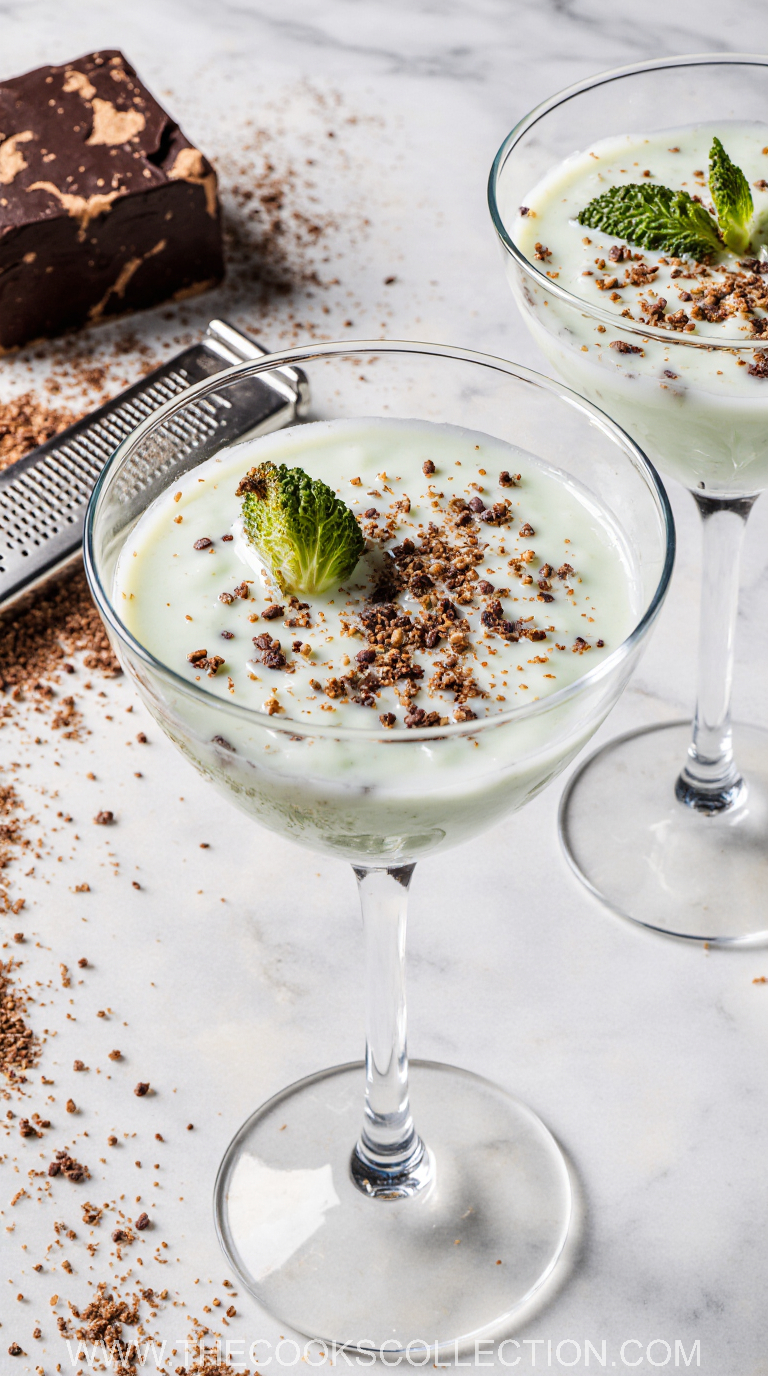 mint grasshopper cream cocktail