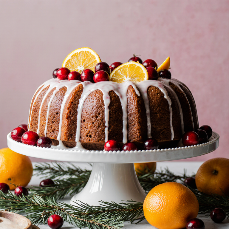 Cranberry Orange Bundt Cake
